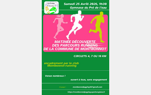 Matinée découverte du club et des parcours running de Montbonnot, Samedi 25 Avril 2026