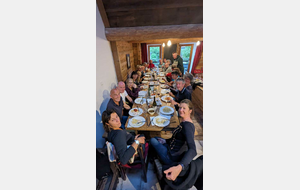 Week-end Aussois - Repas au gîte